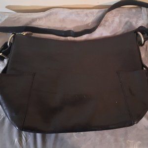 Large black Valentina purse (Italian leather)